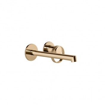 Bateria umywalkowa Gessi Anello, podtynkowa, 2-otworowa krótka wylewka, chrom