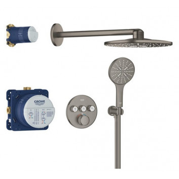 Zestaw prysznicowy podtynkowy Grohe Grohterm SmartControl Rainshower 310 SmartActive - brushed warm sunset