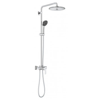 System prysznicowy Grohe Vitalio Joy System 260 z termostatem do montażu ściennego - chrom