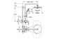 System prysznicowy Grohe Vitalio Joy System 260 z termostatem do montażu ściennego - chrom