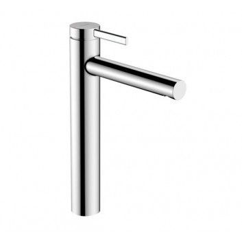 Bateria umywalkowa Hansgrohe Zesis S jednouchwytowa 100 CoolStart z kompletem odpływowym z cięgłem - chrom