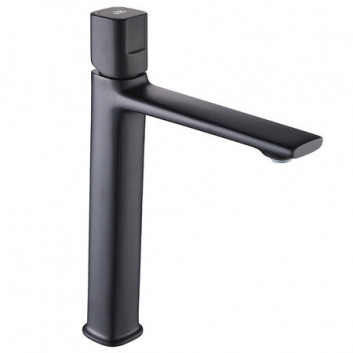 Bateria umywalkowa Laveo Tores wysoka (266 mm), jednouchwytowa, z korkiem - chrom