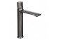 Bateria umywalkowa Laveo Tores wysoka (266 mm), jednouchwytowa, z korkiem - czarny mat
