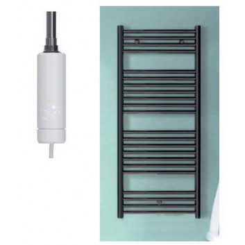 Grzejnik elektryczny Zehnder Zeno 118,4 x 50 cm z wbudowaną grzałką IHE Easy po prawej stronie - kolor z palety Zehnder