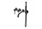 Bateria wannowa Emporia FLY podtynkowa 4-otworowa - czarny mat