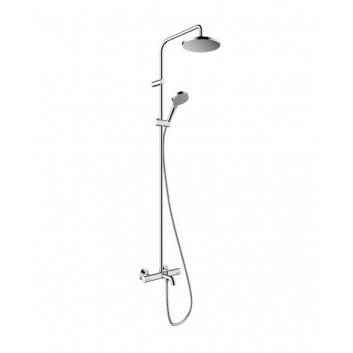 Komplet prysznicowy Hansgrohe Pulsify S Puro 260 1jet EcoSmart z Ecostat Fine i główką prysznicową 3jet - chrom