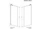 Drzwi prysznicowe Radaway Nes KDS II 120, lewe, 1200x2000mm, srebrny profil
