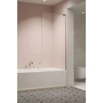 Drzwi prysznicowe Radaway Nes KDS II 120, lewe, 1200x2000mm, srebrny profil