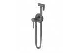 Zestaw bidetowy Emporia Fly, podtynkowy - gun metal
