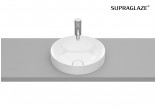 Umywalka blatowa 37cm Roca Inspira Round okrągła, z powłoką Superglaze, biała