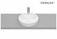 Umywalka blatowa 37cm Roca Inspira Round okrągła, z powłoką Superglaze, biała