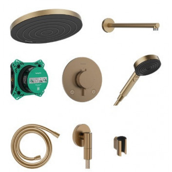 System prysznicowy Hansgrohe Pulsify S 260 1jet z baterią termostatyczną Ecostat Comfort S i iBox universal 2, podtynkowy, chrom