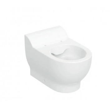 Stojąca miska WC dla dzieci ,lejowa, Geberit Bambini, Rimfree, biała