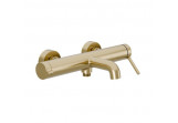 Bateria wannowa Excellent Delta Pi, natynkowa, 2 wyjścia wody, wylewka 166mm, złoty szczotkowany