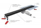 Odpływ liniowy, pełny zestaw,  Wiper New Premium, 1200mm, wzór Ponente, wykończenie poler