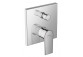 Zestaw natryskowy Hansgrohe WallStoris, natynkowy, bateria termostatyczna, 1 wyjście wody, z koszem, wieszakiem i suwakiem, czarny mat