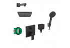 Zestaw natryskowy Hansgrohe Vernis Shape 230, podtynkowy, 2 wyjścia wody, czarny mat