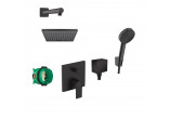 Zestaw natryskowy Hansgrohe Vernis Shape 230, podtynkowy, 2 wyjścia wody, czarny mat