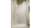 Drzwi przesuwne walk-in Radaway Furo Gold, lewe, ze ścianką, 160x200cm, szkło przejrzyste, profil złoty
