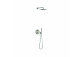 Zestaw prysznicowy Tres Loft podtynkowy z deszczownicą okrągłą 30 cm - stal 