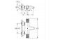 Termostatyczna bateria prysznicowa Grohe Grohtherm 1000 Performance, natynkowa, DN 15, EcoButton, chrom