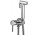 Bateria bidetowa Paffoni Light podtynkowa z uchwytem - chrom