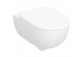 Zestaw wiszącej miski WC Geberit Selnova 54x35,5 cm, lejowa, TurboFlush, z deską sedesową - biała