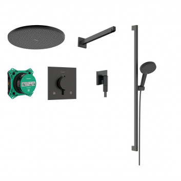 System prysznicowy Hansgrohe Crometta S 240 1jet, podtynkowy, bateria jednouchwytowa, deszczownica 24cm, słuchawka 2-funkcyjna, chrom