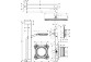 System prysznicowy Hansgrohe Crometta S 240 1jet, podtynkowy, bateria jednouchwytowa, deszczownica 24cm, słuchawka 2-funkcyjna, chrom