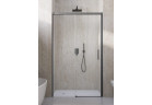 Drzwi wnękowe Radaway Idea 8 DWJ Brushed GunMetal 140 cm, lewe - szkło przejrzyste, profil gunmetal szczotkowany