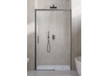 Drzwi wnękowe Radaway Idea 8 DWJ Brushed GunMetal 140 cm, lewe - szkło przejrzyste, profil gunmetal szczotkowany
