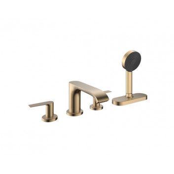 Bateria wannowa 4-otworowa Hansgrohe Finoris, montaż na brzegu wanny, sBox, 2 wyjścia wody, chrom
