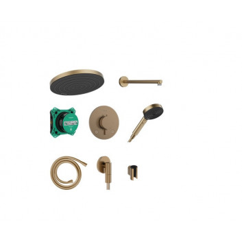 System prysznicowy Hansgrohe Pulsify S 260 1jet z baterią termostatyczną Ecostat Comfort S i iBox universal 2, podtynkowy, chrom