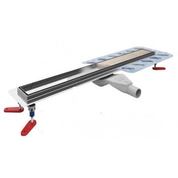  Zestaw Wiper New Premium ZK Revers (Ruszt 2w1), odpływ liniowy 90 cm z obrotowym syfonem snake 360, szlif