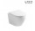 Miska WC wisząca EMPORIA NOX 1.0, 49,5x36 cm, bezrantowa, system spłukiwania wirowego AquaTwist, z deską wolnoopadającą slim