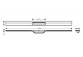 Element zewnętrzny odpływu Hansgrohe RainDrain Flex, 80cm, z możliwością przycięcia i do montażu w podłodze - chrom