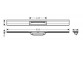 Element zewnętrzny odpływu Hansgrohe RainDrain Flex, 80cm, z możliwością przycięcia i do montażu w podłodze - chrom