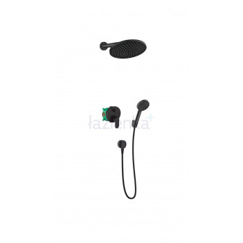 Zestaw podtynkowy Hansgrohe Vernis Blend 200, Pulsify S 1jet - czarny mat