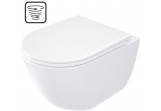 Miska WC Deante Arnika 36x52 cm, spłukiwanie wirowe z deską wolnoopadającą bezkołnierzową - biała