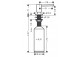 Dozownik mydła Hansgrohe, 500ml, montaż na blacie, czarny mat