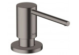 Dozownik płynu do naczyń Hansgrohe, 500ml, montaż na blacie, czarny chrom szczotkowany