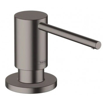 Dozownik mydła Hansgrohe, 500ml, montaż na blacie, czarny mat