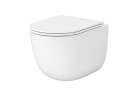 Zestaw Cersanit SET C947: Miska WC wisząca Cersanit Remo Pro Oval Tornado 36x51 cm z deską duroplastową Slim - biała