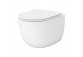 Zestaw Cersanit SET C951: Miska WC wisząca Cersanit Intro Pro Oval Tornado 36x48,5 cm z deską duroplastową Slim - biała