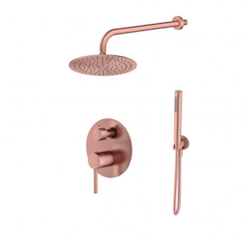 Bateria wannowa Emporia FLY podtynkowa 4-otworowa -  miedź szczotkowana