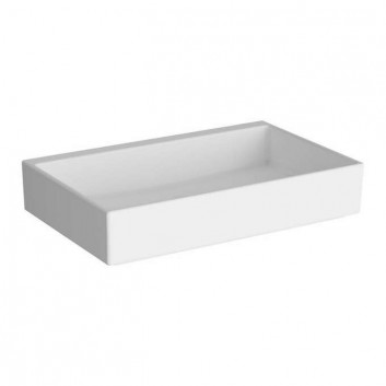 Umywalka Vitra Valarte 80x53 cm Retro, z otworem na baterie - biała
