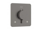 Bateria termostatyczna Hansgrohe Ecostat Comfort Q, do 2 odbiorników, podtynkowa - czarny chrom szczotkowany