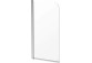 Ścianka prysznicowa Deante Prozma walk-in 80x195 cm - szkło transparentne, profil stal szczotkowana
