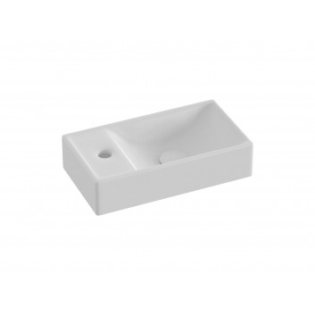 Umywalka mini Ravak Veda 40x22 cm, prostokątna meblowa - biała