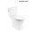 Miska WC Roca Carmen Rimless do kompaktu 67x37cm odpływ podwójny, Superglaze, biały